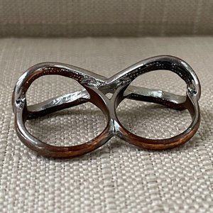 Jewelry | Women Ring Double Finger Rings Infinity Crystal Accent Ring ...